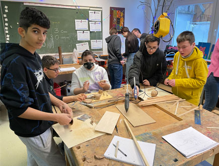 KooBO-Schüler entwerfen Modelle