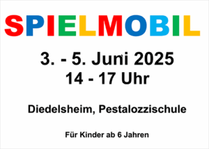 Spielmobil für Kinder ab 6 Jahren vom 3.-5. Juni